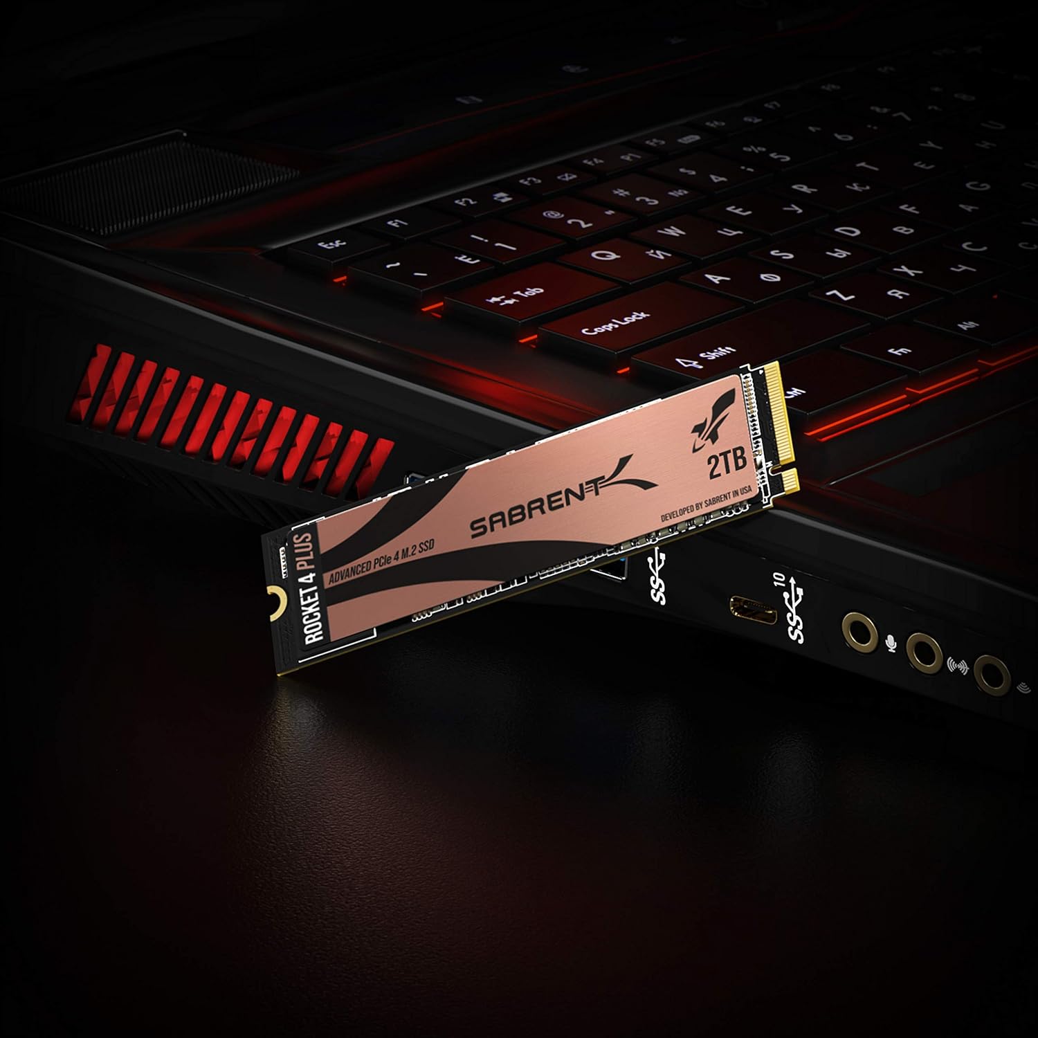 Sabrent 2TB Rocket 4 Plus NVMe 4.0 Gen4 PCIe M.2 Internal SSD Extreme Performance Solid State Drive R/W 7100/6600MB/s (SB-RKT4P-2TB)