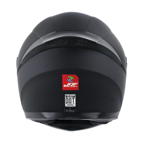 JQF Gear Full Face Motorcycle Helmet WS-607 DOT Approved Motorbike Racing Street Bike Helmets for Adults with Visor