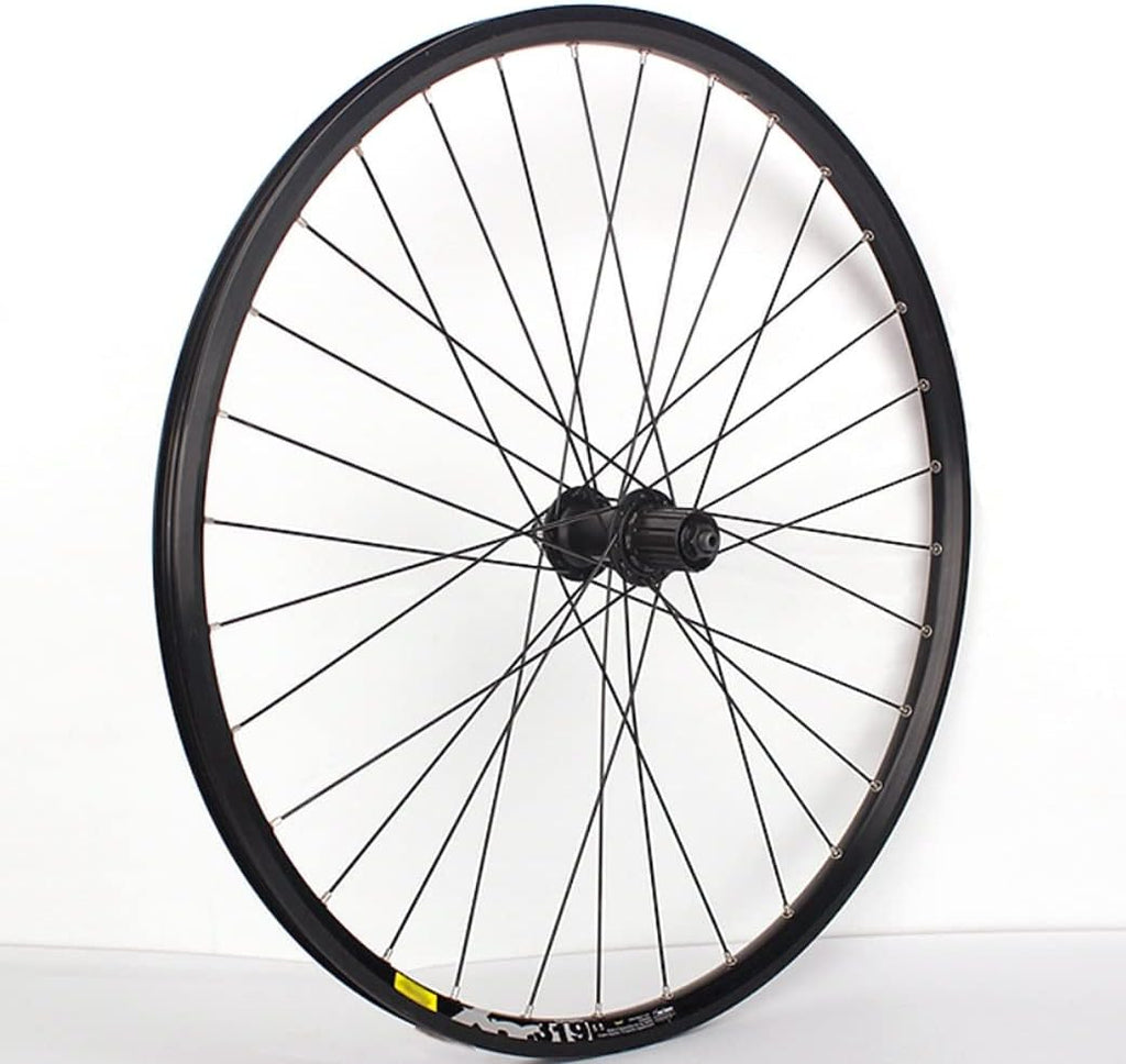 Mountain Bike Wheelset 26" 27.5" 29" Bicycle Rim MTB Centerlock Disc Brake Wheels Quick Release 32 Holes Cassette Hub for 7/8/9/10 Speed 1920g (Color : Black, Size : 27.5'')