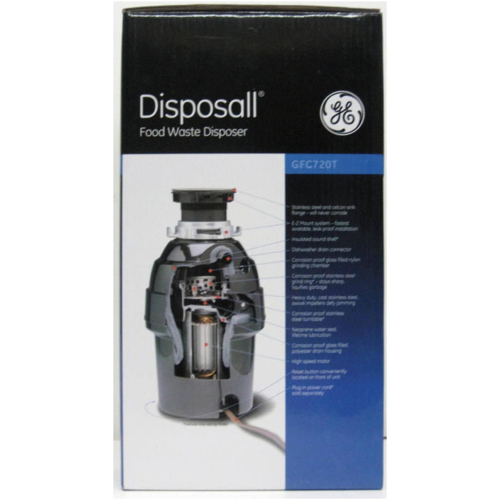 GE 3/4 Horsepower Continuous Feed Disposer GFC720V