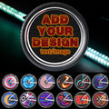 Himiway LED Bike Wheel Lights DIY Bicycle Wheel Lights Waterproof Bike Spoke Light for Night Riding 21 Different Patterns LED Light for E-Bike Bike Accessories