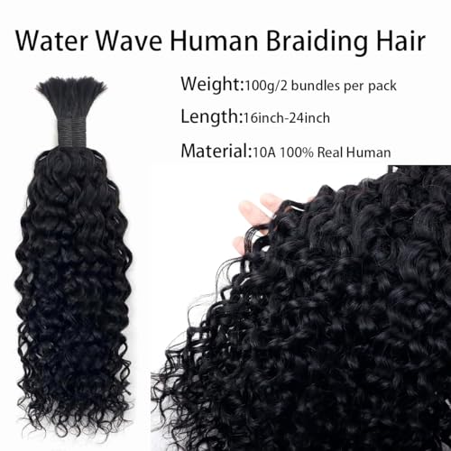 Braiding human hair water