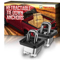 Tie Down Anchors Retractable Truck Bed D Ring Compatible with 2007+ Silverado & Sierra 1500 2500 3500 | 2015+ Colorado & Canyon - 3000LBS Capacity Only Fit SideWall (of 2)