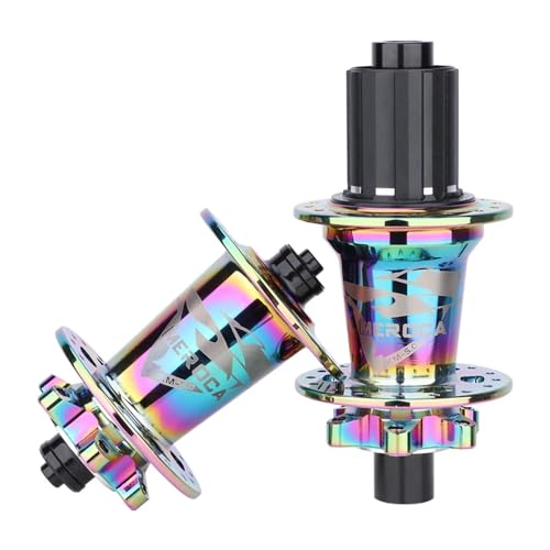 MTB Hub 32 Holes 5 Bearing Front Rear Aluminum Alloy Bike Hubs,Thru Axle/Quick Release Six Pawls Disc Brake HG Taki Bicycle Hubs for 8-11 Speed Mountain Bike