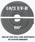 10/3 UF-B x 60& Southwire Underground Feeder Cable