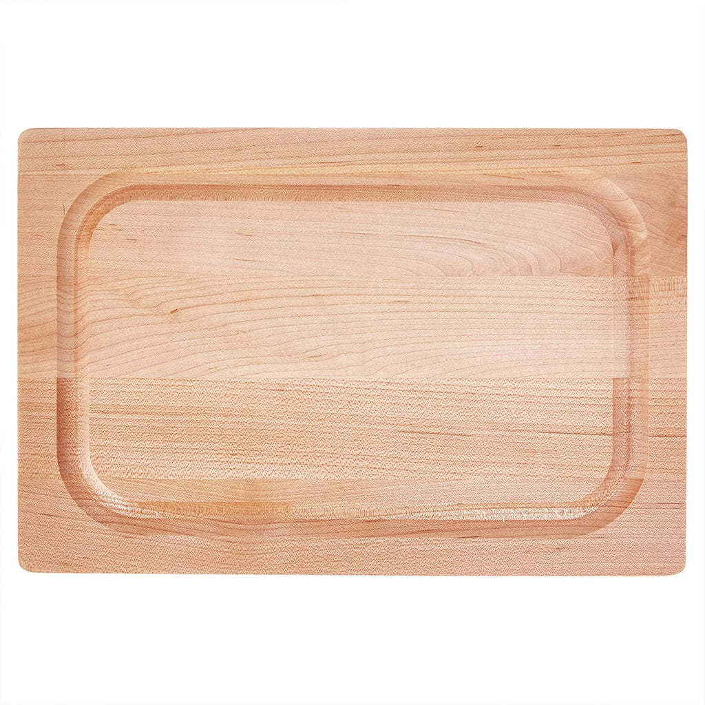 John Boos Chop N Slice Maple Wood Edge Grain Cutting Board, 8"x12"x1.25"