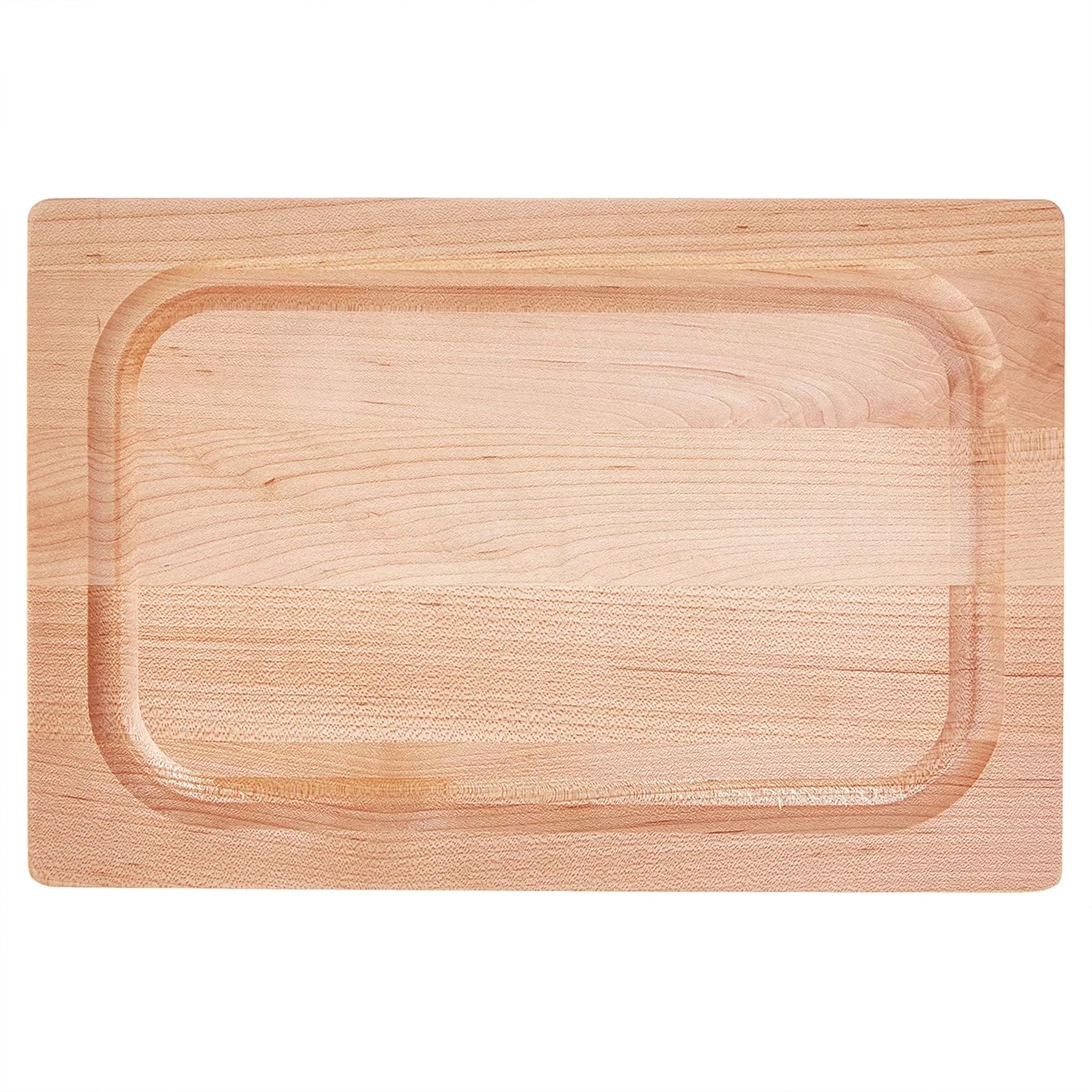 John Boos Chop N Slice Maple Wood Edge Grain Cutting Board, 8"x12"x1.25"