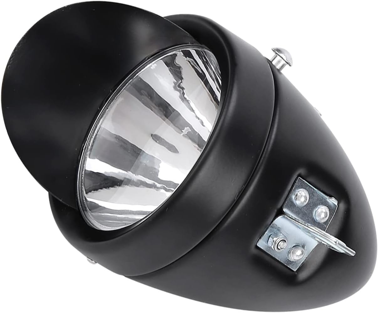 Led Super Light Retro Front Headlight Vintage Bike Head Light with Visor Vintage Bike Headlight Light Front Lights Retro Lamp 7 Led Fixie for and Rear Batter