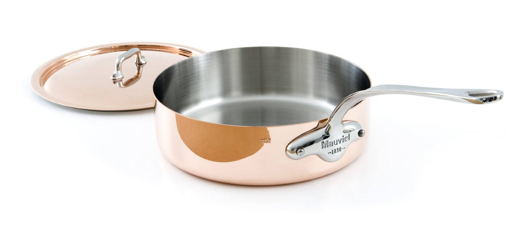 Mauviel M&heritage 150s 5.8-Quart Copper Saute Pan
