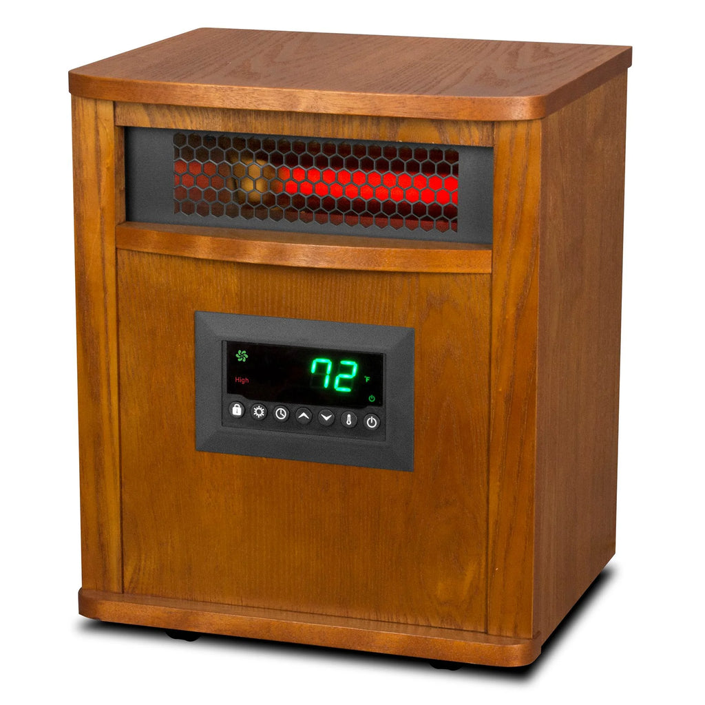Lifesmart 1500W Electric Infrared Quartz Indoor Space Heater, (2 Pack)