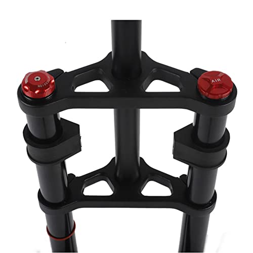 ARBOEE 26 Inch Bike Suspension Forks 4.0 Fat Bike Straight Front Fork Downhill Mountain Bike Double Shoulder 1-1/8 Disc Brake Air Fork QR 140mm Travel Snow Beach E-Bike BMX 2850g