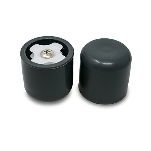 Walker Wheel Kit: 5 Inch Sport Wheels and Glide Caps (Gray)