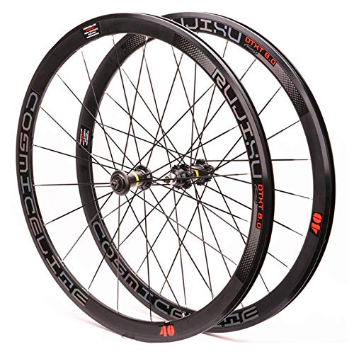 700C Racing Bicycles Wheel 40 Knife Carbon Tube Hub Dead Fly Field Wheel Set Fixed Gear Aluminum Alloy Rim 40mm High