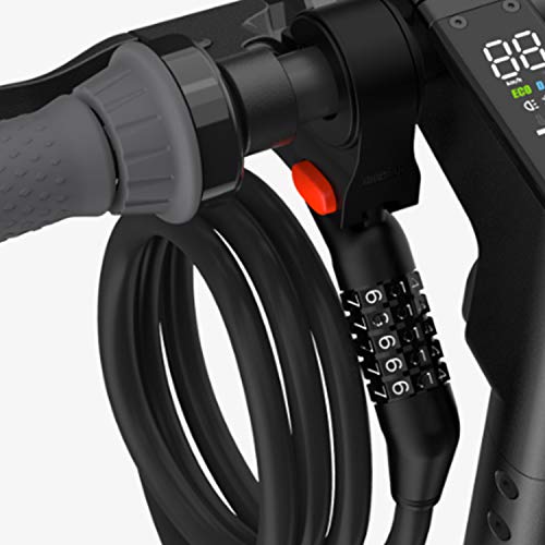 Segway Ninebot Password Cable Lock for Bikes and Scooters, Black