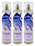Bath and Body Works Butterfly - 3 Pack of Fine Fragrance Mist Bundle