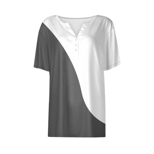 Womens Tops Summer Dressy Casual V Neck T-Shirts Short Sleeve Blouse Fashion 2024 Cute Spring Tunic Tops