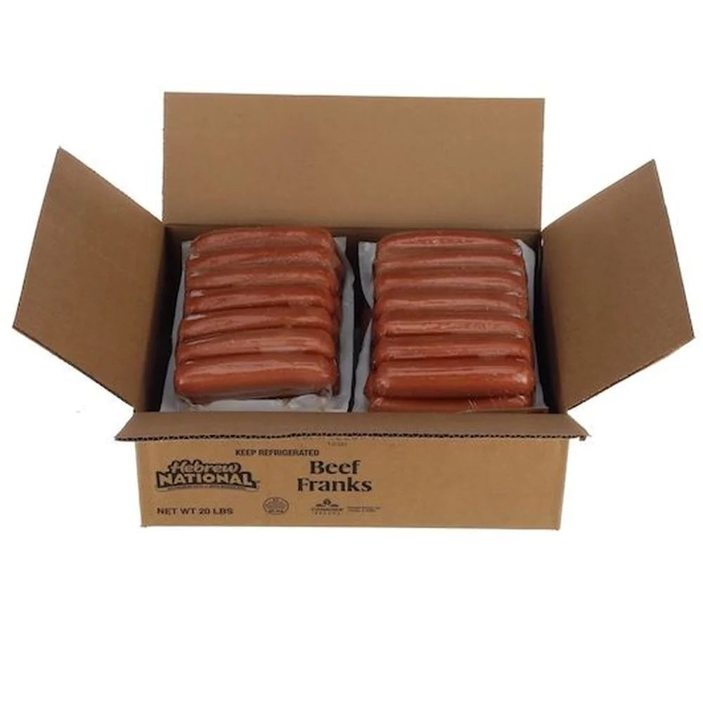 Hebrew National 4:1 Beef Frank, 5 Pound -- 4 per Case.