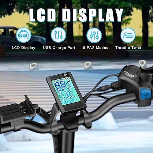 IDOTATA Electric Bicycle for Adults,1000W Motor, 48V 20AH Removable Battery, 31MPH, 31Miles Range, 7-Speed, 20" x4.0 Fat Tire Electric Folding ebike, Dual Shock Absorber Mountain Bike
