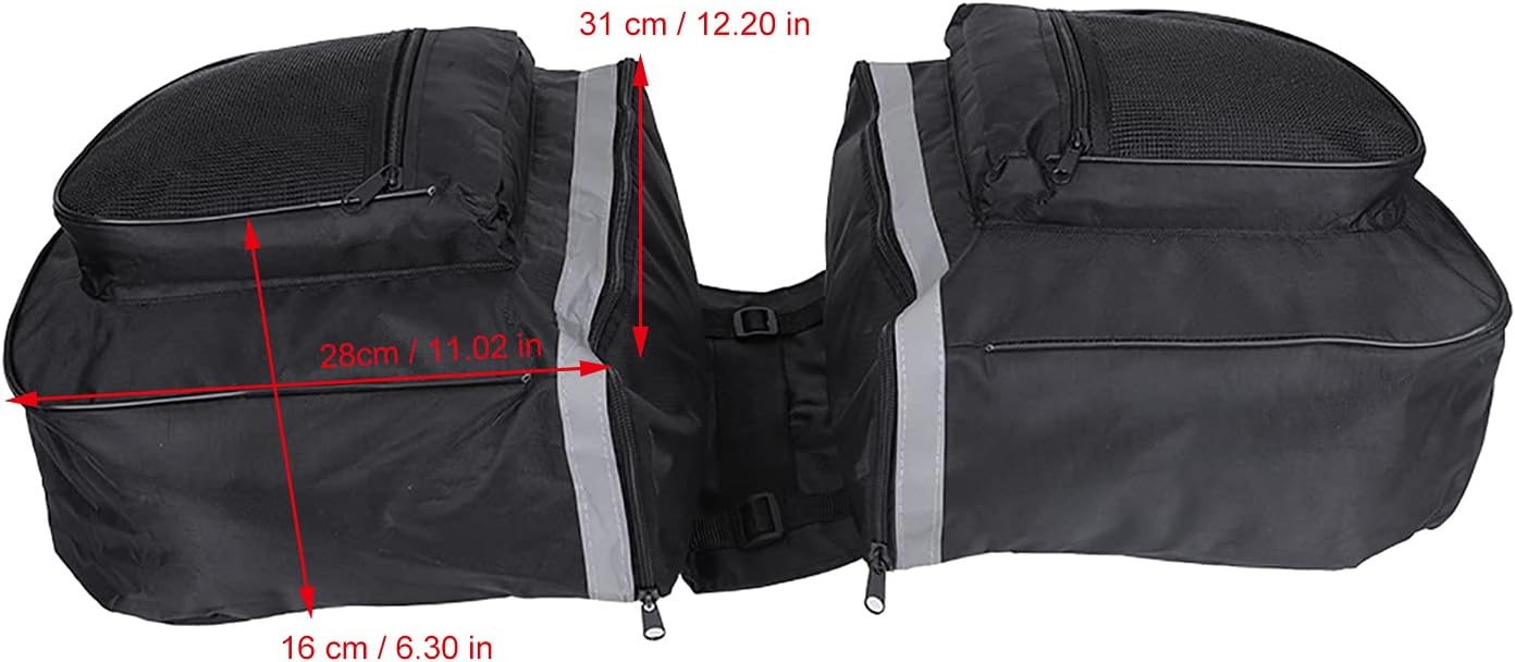 25L Bicycle Rack Bag Bicycle Rear Seat Bag Bike Rear Carrier Bag Double Side Bike Rack Bag Rear Rack Bike Pack Cycling Gear Carrier