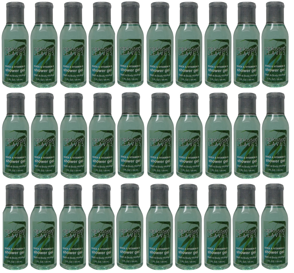 Bath and Body Works Rainkissed Leaves Shower Gel lot of 30 bottles. Total of 30oz