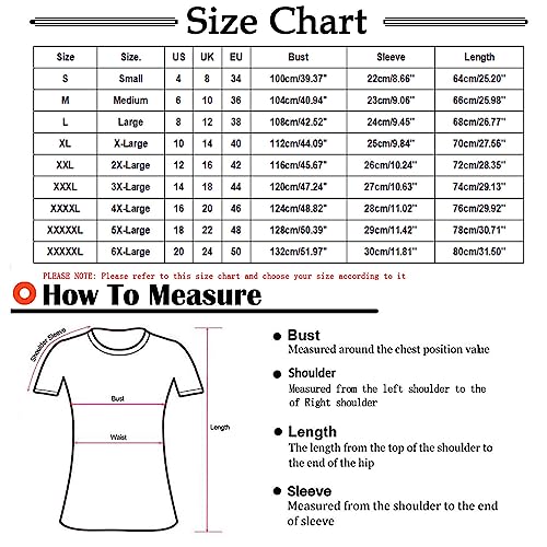 T Shirts for Women Plus Size Bleached Blank Print Tops Summer Fashion Loose Comfy Blouse Round Neck Tees T-Shirt