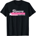 Pink Vintage Bianca Name Retro for Girls T-Shirt