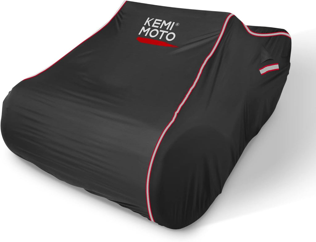 KEMIMOTO Full Cover Compatible with Can-Am Ryker 600 900 Sport and Rally Edition Upgraded Outdoor Protection Full Cover with Reflective Strips