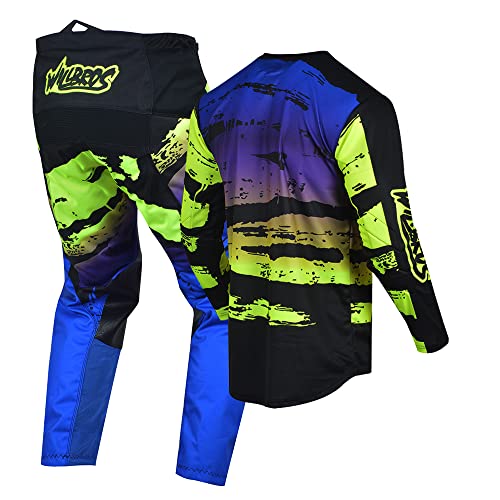 Willbros Motocross Jersey Pant Combo Men Women Dirt Bike Gear Set Suit Racewear Enduro MX Cycling Offroad Adult Riding
