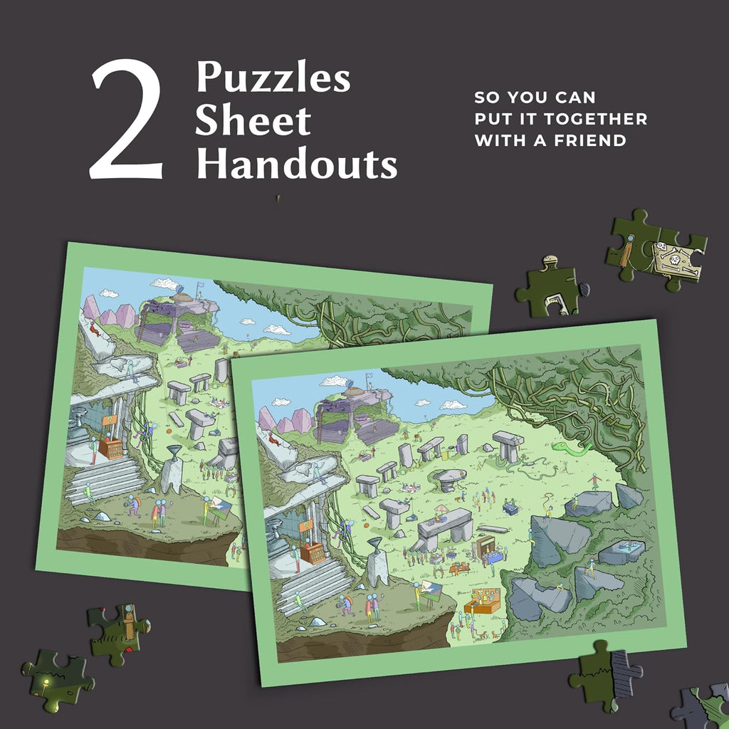 Time Warp Puzzle Mystery Jigsaw Puzzle 1000 Pieces for Adults Day Night Series - A Challenging, Difficult, Picture Changing Puzzle to Solve 26.625 x 19.25 in (Tourist Trap)