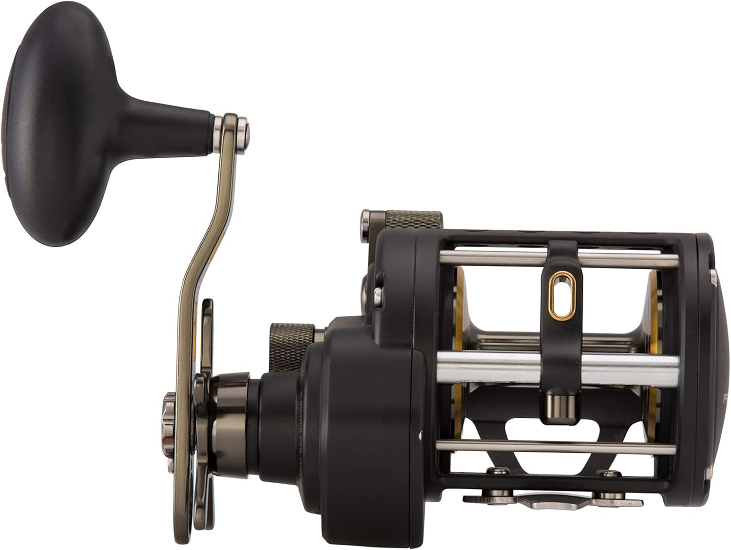 Penn 1481307 Fathom Ii Level Wind Saltwater Casting Reel, 20, 5.1 Gear Ratio, 30" Retrieve Rate, 5 Bearings, 30 lb Max Drag, Right Hand, Black Gold