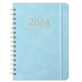 2024 Planner,Weekly and Monthly Academic Planner 2024 Spiral Bound,6.4"x8.5",Jan 2024-Dec 2024,Agenda Daily Planner Calendar Planner 2024 with Tabs(Brown)