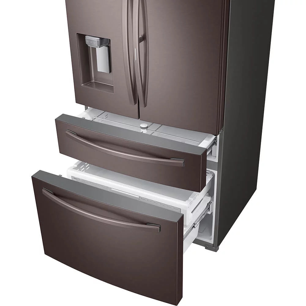 Samsung 28 cu. ft. 4-Door French Door Refrigerator with Food Showcase RF28R7351DT