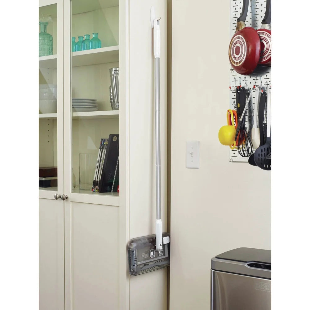 BLACK+DECKER Lithium Powered Floor Sweeper, White HFS115J10