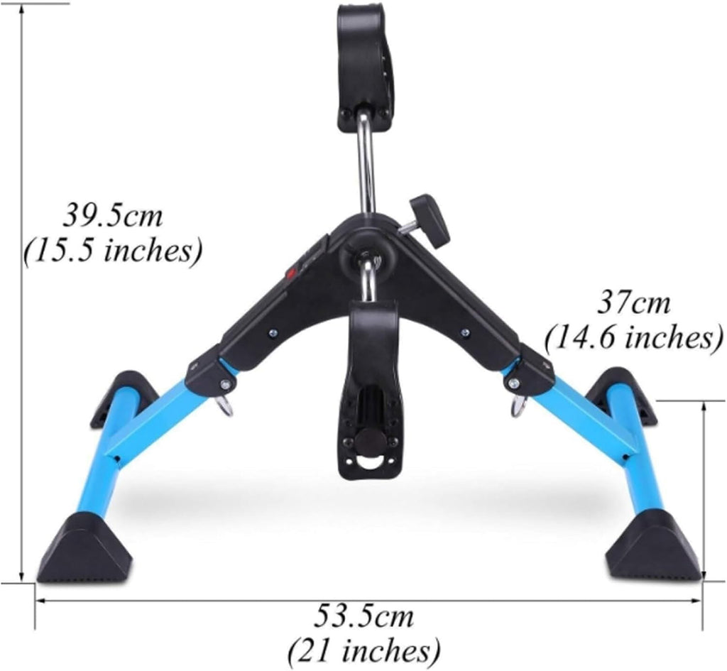 Electric Pedal Portable Mini Exercise Bike Stepper Under Desk Bike Pedal Exerciser, Indoor Elderly Rehabilitation Exercise Machine,Mini Exercise Bike for Leg and Arm with LCD Display