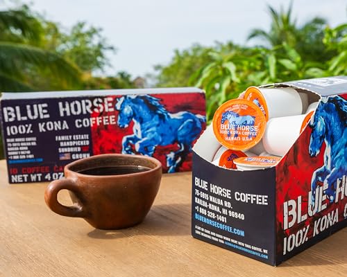 Farm-fresh: 100% Kona Coffee - Medium Roast - Compatible with K-Cup 10-20 Single Serve Pods