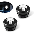 dawfall 2 PCS Car Metal Cigarette Lighter Cover, ID 0.8" OD 0.98" Personalized Middle Finger Cigarette Socket Decoration, Dustproof Sealing Cover with Rubber Ring, Universal for Car Motorcycles
