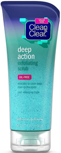 Clean & Clear Deep Action Exfoliating Facial Scrub 7 oz (Pack of 3)