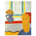Henri Matisse Canvas Paintings Art Reproduction Canvas Wall Art Canvas Pictures for Living Room and Bedroom Home Decor 《Ochre Head》(20x25cm-(7.8x9.8in),Unframed)