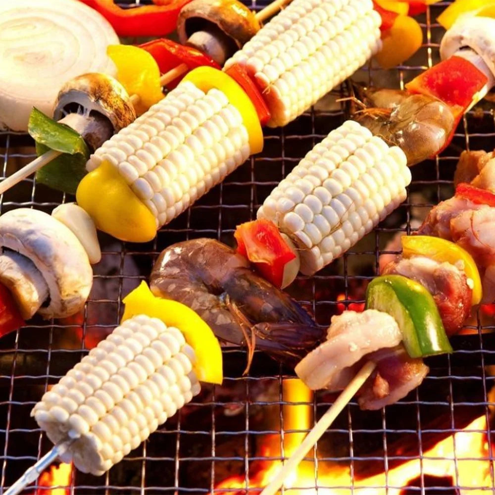 TOMSHOO BBQ Grill for Camping and Beach Picnics Portable Charcoal Barbecue Cook Tools