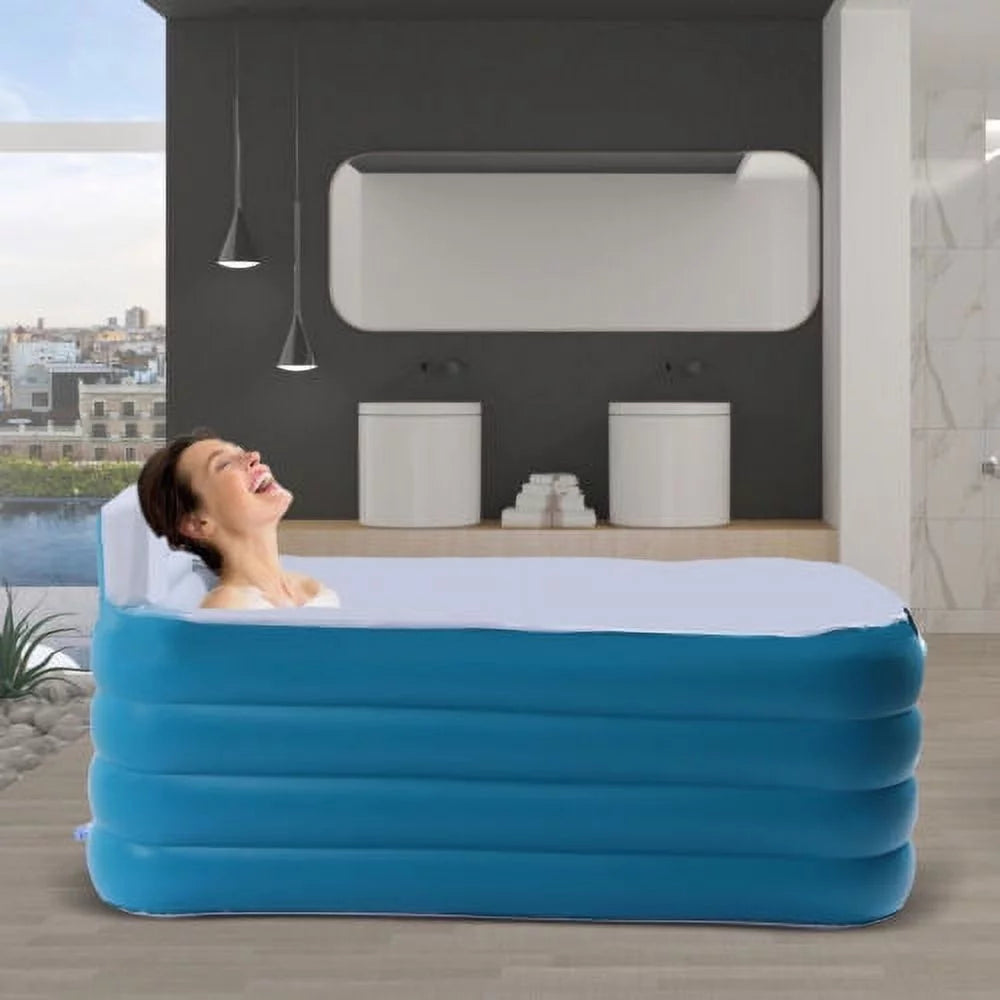 Foldable Portable Modern Automatic Blow Up Bathtub PVC Inflatable Adult Bath Tub