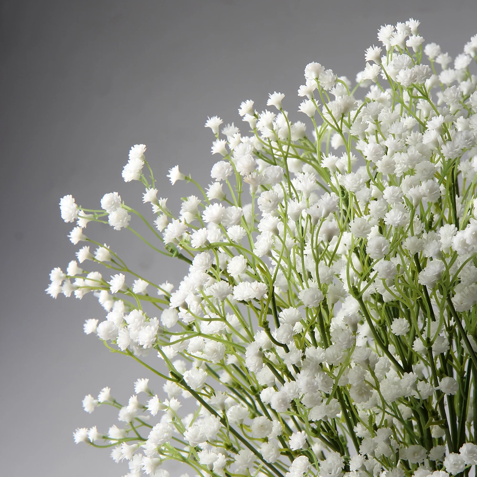 10 Pcs Artificial Flowers Baby's Breath 23.6" Faux Baby Breath Wedding Flower Arrangement White Home Decor