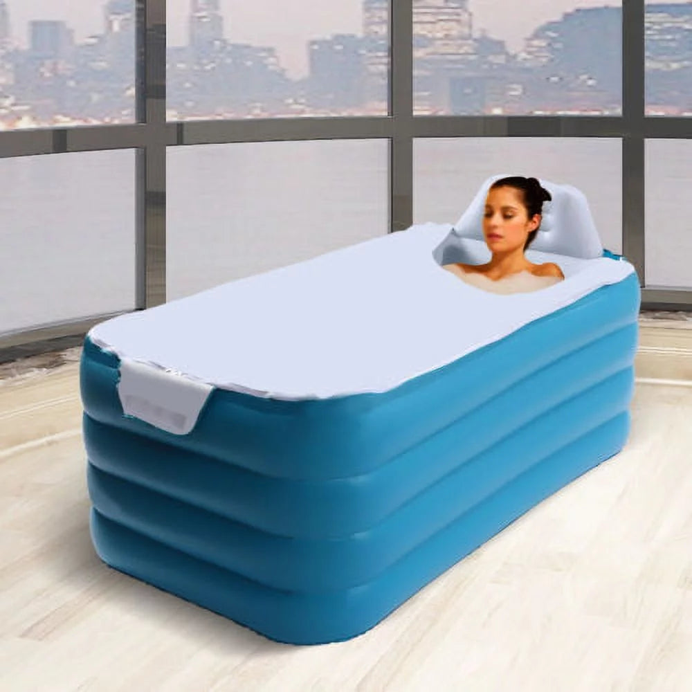 Foldable Portable Modern Automatic Blow Up Bathtub PVC Inflatable Adult Bath Tub