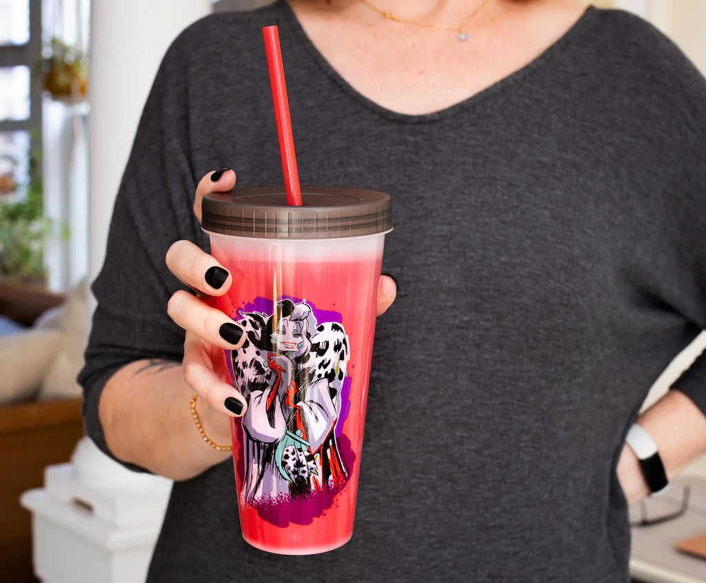 Disney Villains Color-Changing Plastic Tumblers | Set of 4