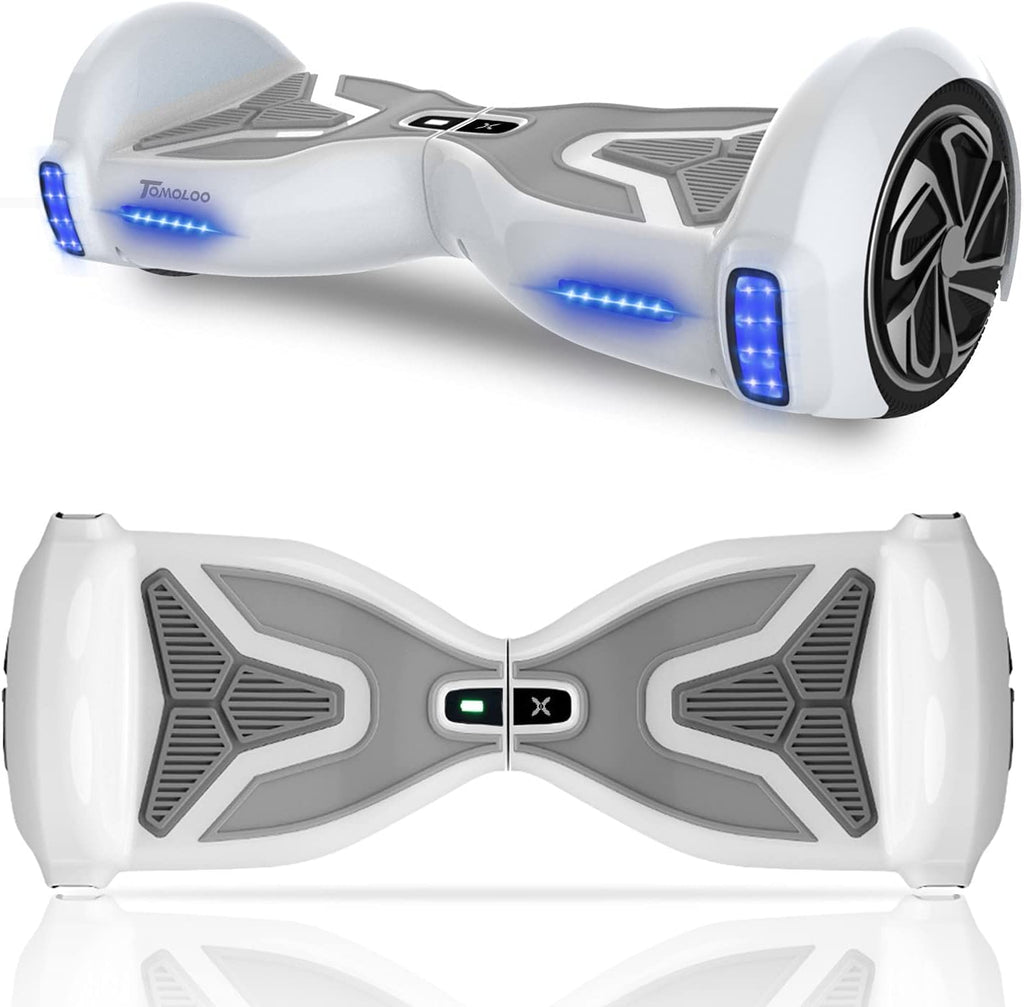TOMOLOO Hoverboard for Kids and Adult with Bluetooth Speaker and Flash LED Lights, Electric Hover Board with Smart APP,UL2272 Certified Two-Wheel Mechanical Self Balancing hooverboard
