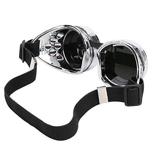 SPYMINNPOO Steampunk Goggles,ABS Vintage Style Steampunk Goggles Double Layer Sunglasses for Party Prop Decor
