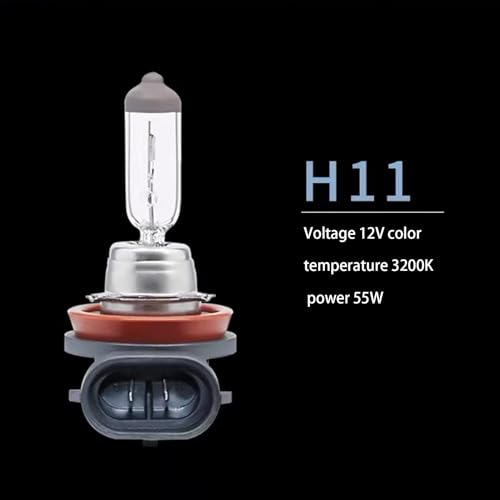 jokormo 2 PCS H11 Automotive Halogen Bulb, 12V 55W Quartz Lamp Super Bright Beam Low Beam/High Beam Fog Light Replacement, All-in-one Plug Play Bulb, Automotive Lighting Accessories