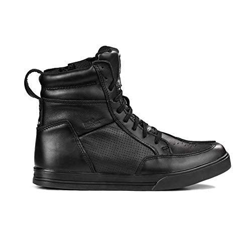 SHIMA Blake Motorcycle Shoes for men - Leather, Breathable, Reinforced Street Riding Shoes with Side Zipper
