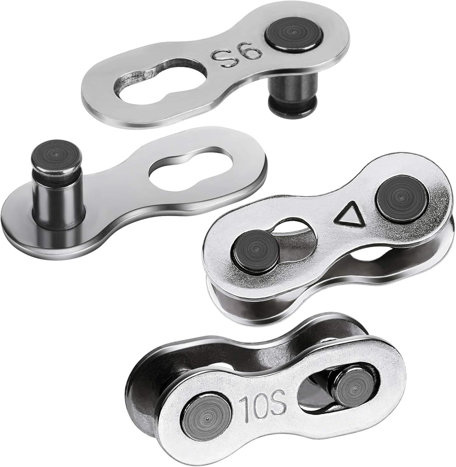 Bike Repair Chain Tool Set, Bike Chain Tool+ Chain Checker+ Bike Link Plier +3 Pairs Bicycle Missing Link for 7 8 9 10 Speed Chain