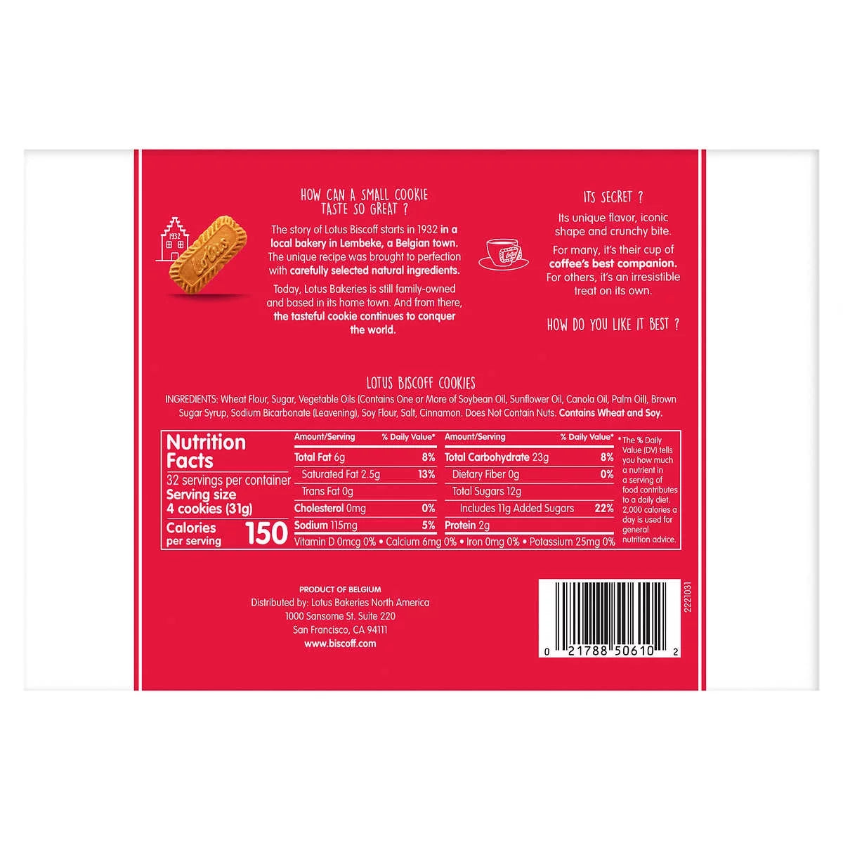 2 Pack| Lotus Biscoff Cookies, 8.8 oz, 4 Count