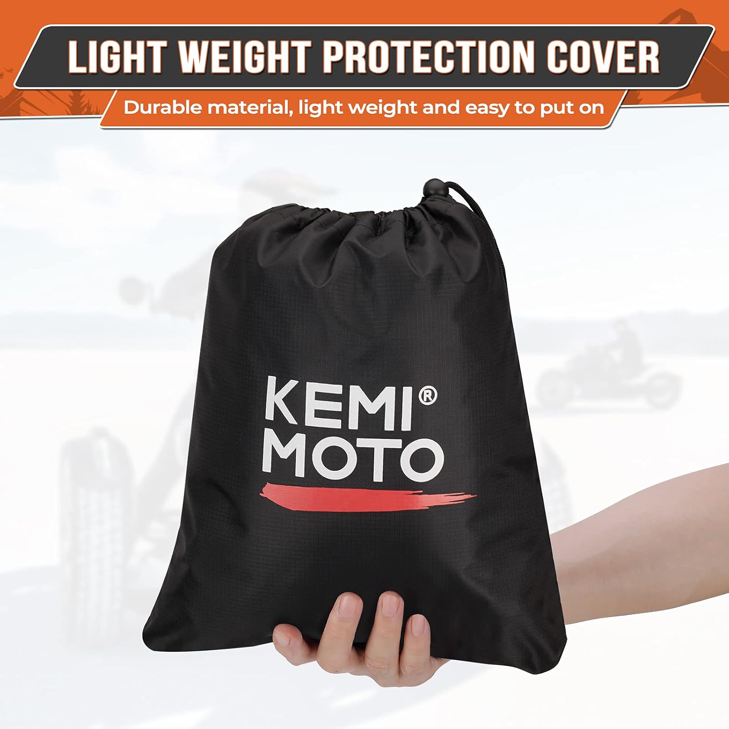 KEMIMOTO Full Cover Compatible with Can-Am Ryker 600 900 Sport and Rally Edition Upgraded Outdoor Protection Full Cover with Reflective Strips